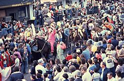 Parade at Cajun Mardi Gras festival 1989.jpg