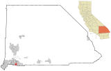 San Bernardino County California Incorporated and Unincorporated areas Loma Linda Highlighted.svg