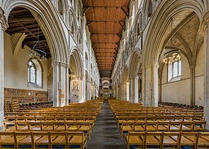 Archivo:St Albans Cathedral Nave, Herfordshire, UK - Diliff