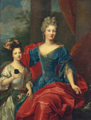 Suiveur de François de Troy - Louise-Bénédicte de Bourbon, Duchesse du Maine et de sa fille Françoise-Louise de Bourbon
