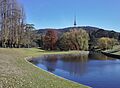 Telstra Tower from ANU campus, Canberra Australia