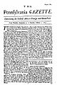 The Pennsylvania Gazette - 1729-9-25 - Project Gutenberg etext 20203