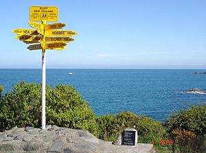Archivo:The end of the South Island Road, Bluff