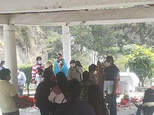 Archivo:Virgen del Chaquishcahuayco- Misa de Fiesta en medio de la Pandemia Coronavirus