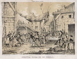 Archivo:1847, España pintoresca y artística, Segovia, Boda de un pueblo, Francisco de Paula Van Halen