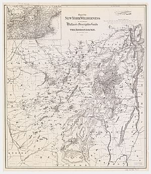 Archivo:1876 Wallace Guide Map of NY Wilderness
