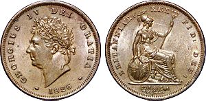 Archivo:1 Penny à l'effigie de Georges IV