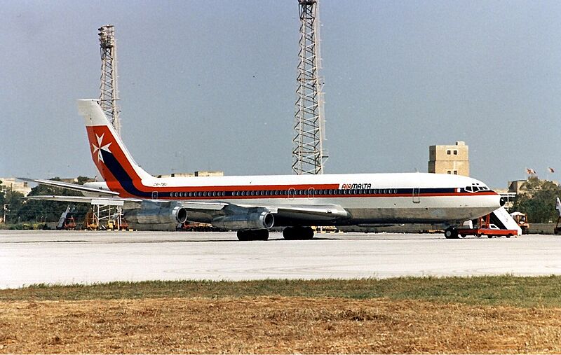 Air Malta Boeing 707-3F5C Zammit-1