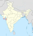 Dadra and Nagar Haveli and Daman and Diu in India (claimed and disputed hatched)