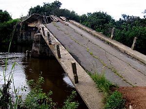 Archivo:Destroyed bridge by Angolan civil war