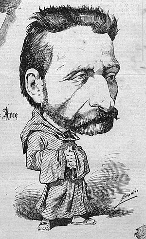 Archivo:Gaspar Núñez de Arce, de Mecachis, La Semana Cómica, 24-08-1888 (65)