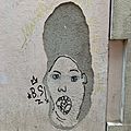 Grafiti sobre desconchado