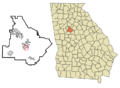 Henry County Georgia Incorporated and Unincorporated areas Blacksville Highlighted