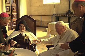 Archivo:Irmã Lúcia e João Paulo II