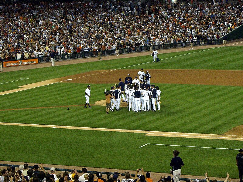 JVerlander nohitter at Comerica Park