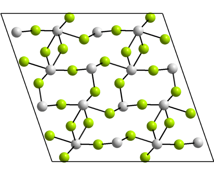 Kristallstruktur Zinn(II)-fluorid