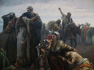 Archivo:L'expulsió dels moriscos (1894), Gabriel Puig Roda, Museu de Belles Arts de Castelló (detall)