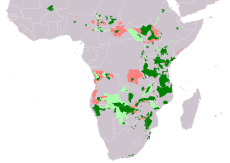 Distribución de Loxodonta africana