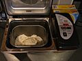 Making bread in bread machine(1)