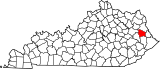 Map of Kentucky highlighting Johnson County.svg