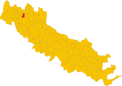 Map of comune of Campagnola Cremasca (province of Cremona, region Lombardy, Italy).svg