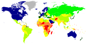 Archivo:Map of countries by GDP (PPP) per capita in 2024