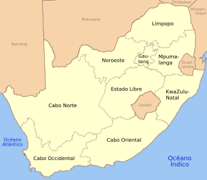 Archivo:Mapa de Sudáfrica con etiquetas en español