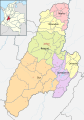 Mapa de Tolima (subregiones)