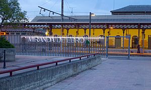 Archivo:Miranda de Ebro - Acceso a la estación de tren