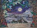 Natalia Goncharova set design for Le Coq d'Or act II scene I