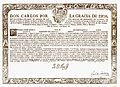 Patente de corso firmada por Carlos III de España