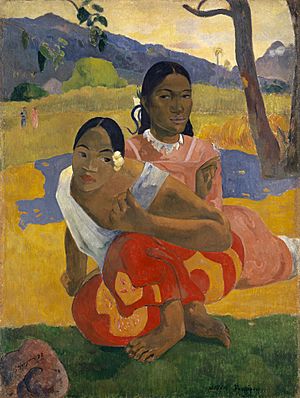 Archivo:Paul Gauguin, Nafea Faa Ipoipo? 1892, oil on canvas, 101 x 77 cm