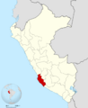 Peru - Ica Department (locator map)