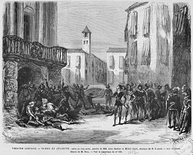 Archivo:Press illustration of Act3 of 'Roméo et Juliette' by Gounod 1867 - Gallica