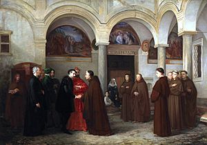 Archivo:Torcuato Tasso se retira al convento de San Onofre en el Janículo (Museo del Prado)