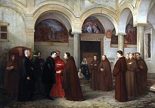 Archivo:Torcuato Tasso se retira al convento de San Onofre en el Janículo (Museo del Prado)
