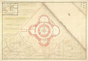 Archivo:1725 Walmer castle plan