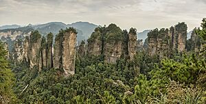 Archivo:1 zhangjiajie huangshizhai wulingyuan panorama 2012