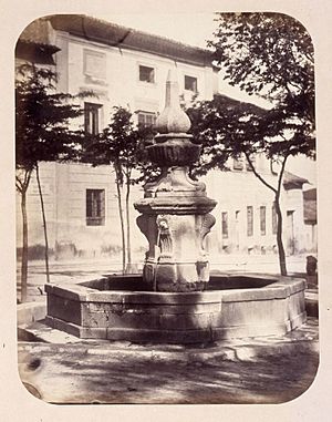 Archivo:Alfonso Begué-Fuente plaza Afligidos-1864