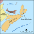 Bras d'Or Lake map