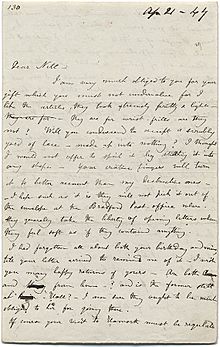 Archivo:Brontë Letter
