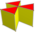 Crossed hexagonal prism