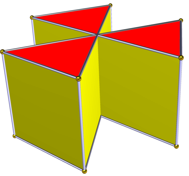 Crossed hexagonal prism