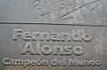 FernandoAlonso PlacaConmemorativa