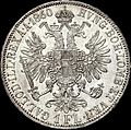 GOW 1 gulden 1860 A reverse