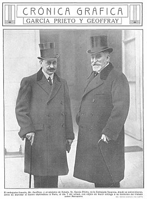 Archivo:García Prieto y Geoffray, de Campúa, Mundo Gráfico, 11-12-1912