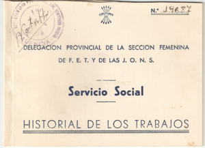 Archivo:Historial de los trabajos del Servicio Social portada