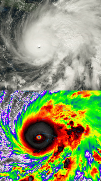Hurricane Melissa landfall composite