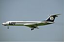 LOT Polish Airlines Tupolev Tu-134 at Zurich Airport in May 1985.jpg