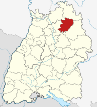 Locator map KÜN in Baden-Württemberg.svg